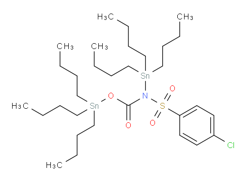 tributylstannyl (4-chlorophenyl)sulfonyl(tributylstannyl)carbamate