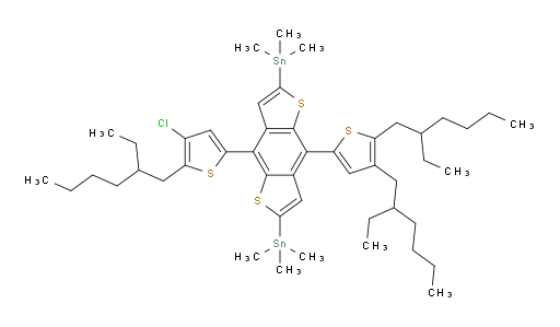 (4-(4,5-bis(2-ethylhexyl)thiophen-2-yl)-8-(4-chloro-5-(2-ethylhexyl)thiophen-2-yl)benzo[1,2-b:4,5-b']dithiophene-2,6-diyl)bis(trimethylstannane)