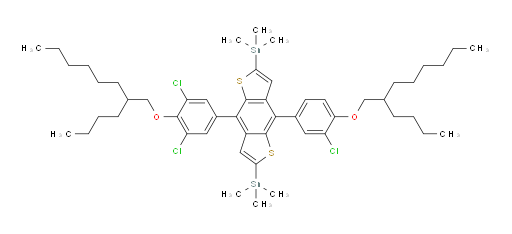 (4-(4-((2-butyloctyl)oxy)-3,5-dichlorophenyl)-8-(4-((2-butyloctyl)oxy)-3-chlorophenyl)benzo[1,2-b:4,5-b']dithiophene-2,6-diyl)bis(trimethylstannane)