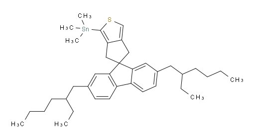 (2',7'-bis(2-ethylhexyl)-4,6-dihydrospiro[cyclopenta[c]thiophene-5,9'-fluoren]-1-yl)trimethylstannane