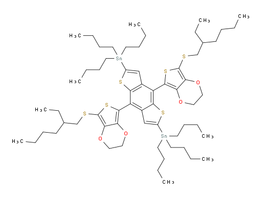 (4,8-bis(7-((2-ethylhexyl)thio)-2,3-dihydrothieno[3,4-b][1,4]dioxin-5-yl)benzo[1,2-b:4,5-b']dithiophene-2,6-diyl)bis(tributylstannane)