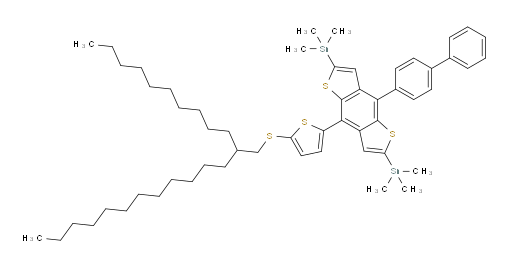 (4-([1,1'-biphenyl]-4-yl)-8-(5-((2-decyltetradecyl)thio)thiophen-2-yl)benzo[1,2-b:4,5-b']dithiophene-2,6-diyl)bis(trimethylstannane)