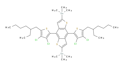 (4,8-bis(3,4-dichloro-5-(2-ethylhexyl)thiophen-2-yl)benzo[1,2-b:4,5-b']dithiophene-2,6-diyl)bis(trimethylstannane)
