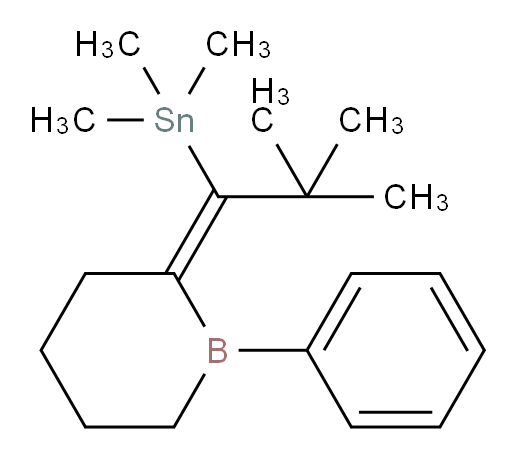 (Z)-(2,2-二甲基-1-(1-苯基硼杂环己烷-2-亚基)丙基)三甲基锡烷