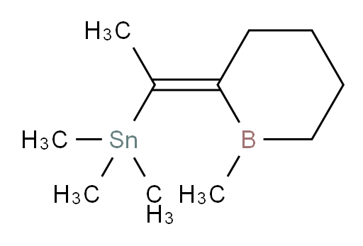 (E)-trimethyl(1-(1-methylborinan-2-ylidene)ethyl)stannane