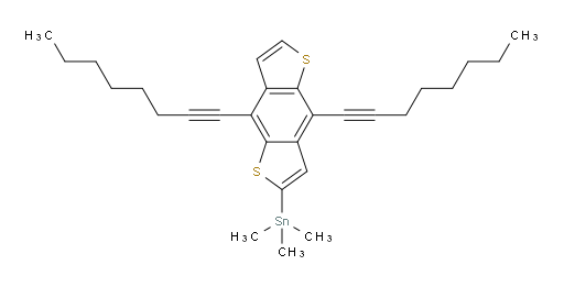 (4,8-di(oct-1-yn-1-yl)benzo[1,2-b:4,5-b']dithiophen-2-yl)trimethylstannane