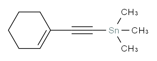 (cyclohex-1-en-1-ylethynyl)trimethylstannane