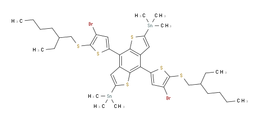 (4,8-bis(4-bromo-5-((2-ethylhexyl)thio)thiophen-2-yl)benzo[1,2-b:4,5-b']dithiophene-2,6-diyl)bis(trimethylstannane)