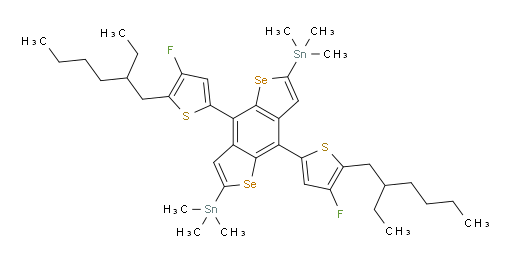 (4,8-bis(5-(2-ethylhexyl)-4-fluorothiophen-2-yl)benzo[1,2-b:4,5-b']bis(selenophene)-2,6-diyl)bis(trimethylstannane)