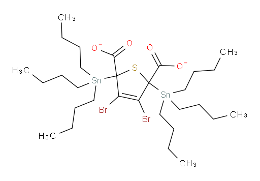 3,4-dibromo-2,5-bis(tributylstannyl)-2,5-dihydrothiophene-2,5-dicarboxylate