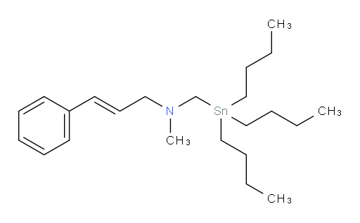 (E)-N-methyl-3-phenyl-N-((tributylstannyl)methyl)prop-2-en-1-amine