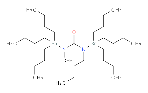 1-butyl-3-methyl-1,3-bis(tributylstannyl)urea