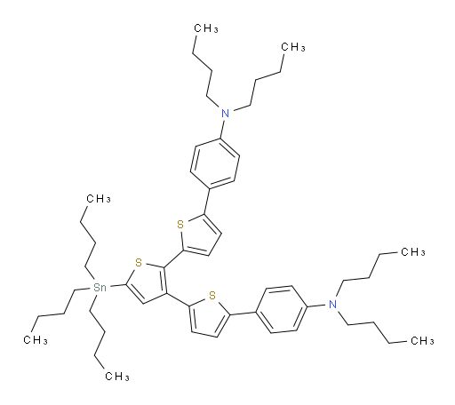 4,4'-(5'-(三丁基锡基)-[2,2':3',2''-三联噻吩]-5,5''-二基)双(N,N-二丁基苯胺)