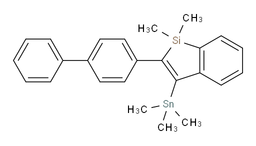 2-([1,1'-biphenyl]-4-yl)-1,1-dimethyl-3-(trimethylstannyl)-1H-benzo[b]silole