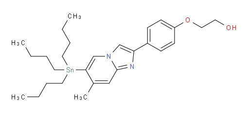 2-(4-(7-甲基-6-(三丁基锡基)咪唑并[1,2-a]吡啶-2-基)苯氧基)乙醇