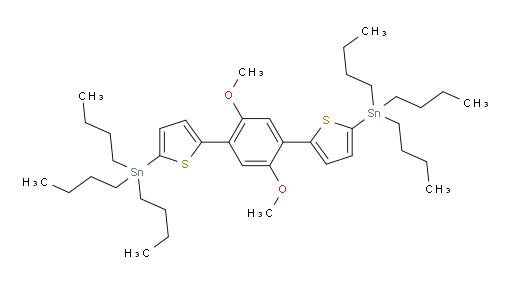 (5,5'-(2,5-dimethoxy-1,4-phenylene)bis(thiophene-5,2-diyl))bis(tributylstannane)