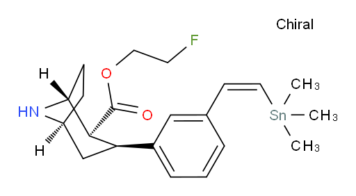 (1R,2S,3S,5S)-2-fluoroethyl 3-(3-((Z)-2-(trimethylstannyl)vinyl)phenyl)-8-azabicyclo[3.2.1]octane-2-carboxylate