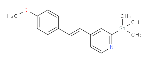 (E)-4-(4-methoxystyryl)-2-(trimethylstannyl)pyridine