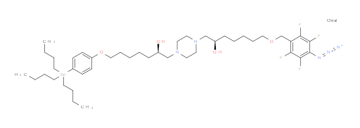 (R)-7-((4-azido-2,3,5,6-tetrafluorobenzyl)oxy)-1-(4-((R)-2-hydroxy-7-(4-(tributylstannyl)phenoxy)heptyl)piperazin-1-yl)heptan-2-ol