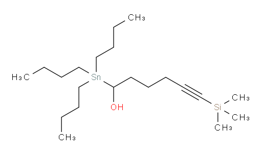 1-(tributylstannyl)-6-(trimethylsilyl)hex-5-yn-1-ol