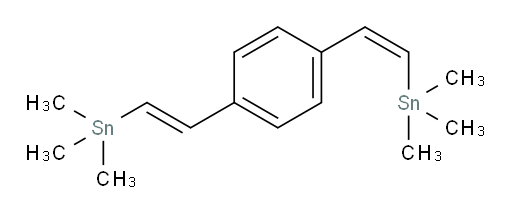 1-((E)-2-(trimethylstannyl)vinyl)-4-((Z)-2-(trimethylstannyl)vinyl)benzene