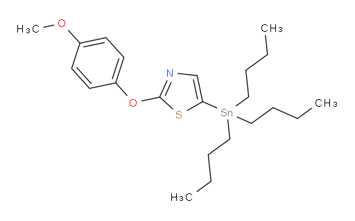 2-(4-甲氧基苯氧基)-5-(三丁基锡基)噻唑