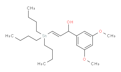 (E)-1-(3,5-dimethoxyphenyl)-3-(tributylstannyl)prop-2-en-1-ol