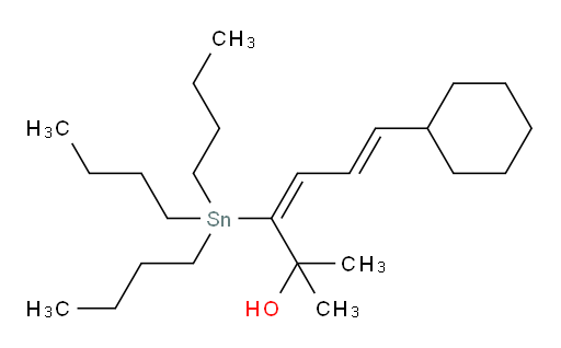 (3E,5E)-6-cyclohexyl-2-methyl-3-(tributylstannyl)hexa-3,5-dien-2-ol