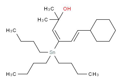 (3E,5E)-6-cyclohexyl-2-methyl-4-(tributylstannyl)hexa-3,5-dien-2-ol