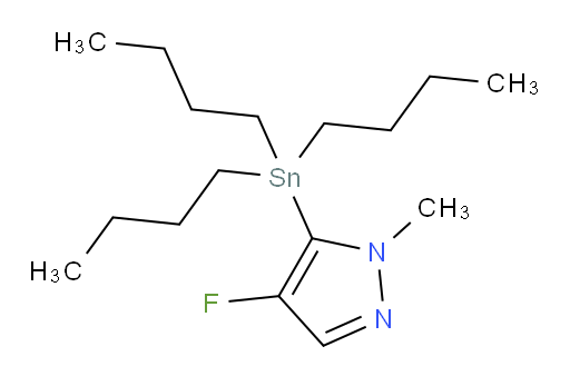 4-fluoro-1-methyl-5-(tributylstannyl)-1H-pyrazole
