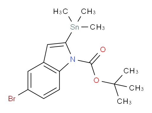 tert-butyl 5-bromo-2-(trimethylstannyl)-1H-indole-1-carboxylate
