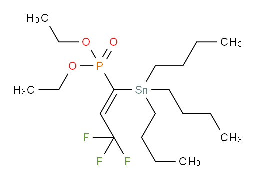(Z)-diethyl (3,3,3-trifluoro-1-(tributylstannyl)prop-1-en-1-yl)phosphonate