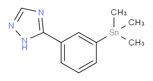 5-(3-(trimethylstannyl)phenyl)-1H-1,2,4-triazole