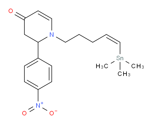 (Z)-2-(4-nitrophenyl)-1-(5-(trimethylstannyl)pent-4-en-1-yl)-2,3-dihydropyridin-4(1H)-one
