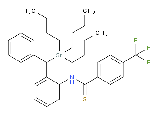 N-(2-(phenyl(tributylstannyl)methyl)phenyl)-4-(trifluoromethyl)benzothioamide