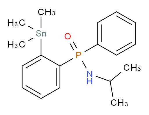 N-isopropyl-P-phenyl-P-(2-(trimethylstannyl)phenyl)phosphinic amide