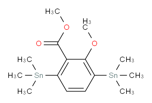 methyl 2-methoxy-3,6-bis(trimethylstannyl)benzoate