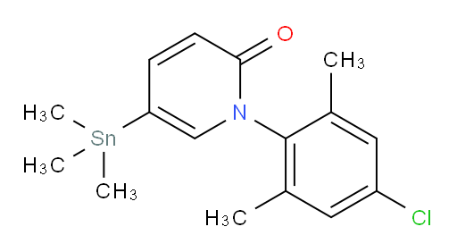 1-(4-chloro-2,6-dimethylphenyl)-5-(trimethylstannyl)pyridin-2(1H)-one
