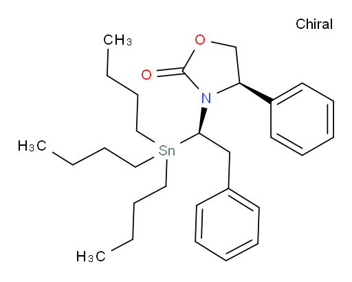 (R)-4-phenyl-3-((R)-2-phenyl-1-(tributylstannyl)ethyl)oxazolidin-2-one