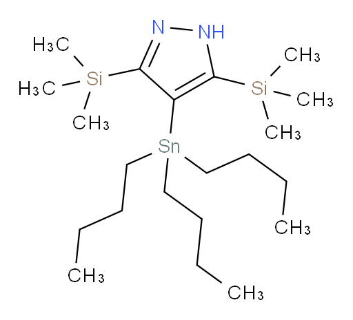 4-(tributylstannyl)-3,5-bis(trimethylsilyl)-1H-pyrazole