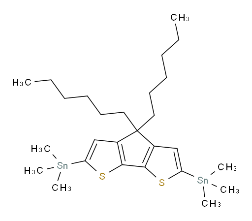 (4,4-dihexyl-4H-cyclopenta[1,2-b:5,4-b']dithiophene-2,6-diyl)bis(trimethylstannane)
