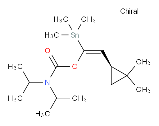 (S,E)-2-(2,2-二甲基环丙基)-1-(三甲基锡基)乙烯基 二异丙基氨基甲酸酯