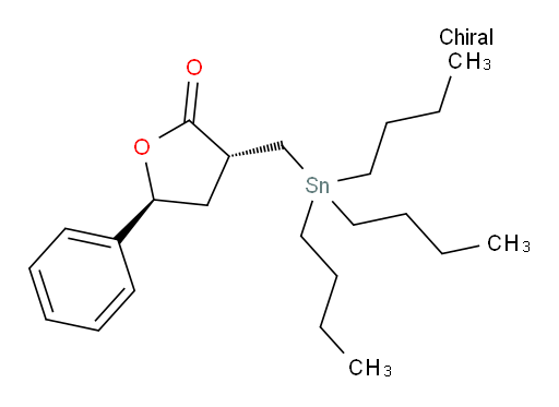 (3R,5S)-5-phenyl-3-((tributylstannyl)methyl)dihydrofuran-2(3H)-one