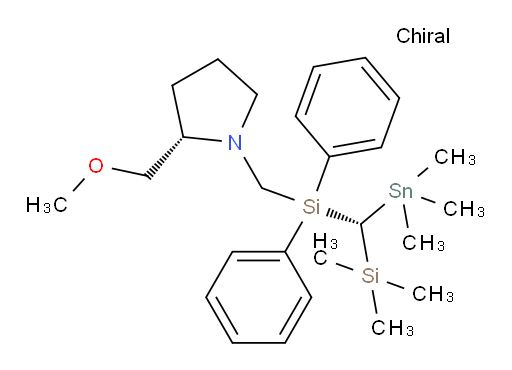 (S)-1-((diphenyl((R)-(trimethylsilyl)(trimethylstannyl)methyl)silyl)methyl)-2-(methoxymethyl)pyrrolidine