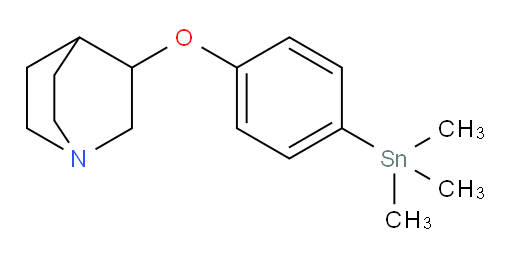 3-(4-(trimethylstannyl)phenoxy)quinuclidine