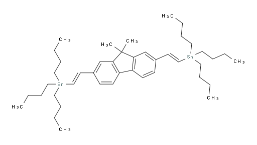 ((1E,1'E)-(9,9-dimethyl-9H-fluorene-2,7-diyl)bis(ethene-2,1-diyl))bis(tributylstannane)