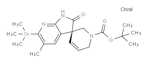 (S)-tert-butyl 5'-methyl-2'-oxo-6'-(trimethylstannyl)-1',2,2',6-tetrahydro-1H-spiro[pyridine-3,3'-pyrrolo[2,3-b]pyridine]-1-carboxylate