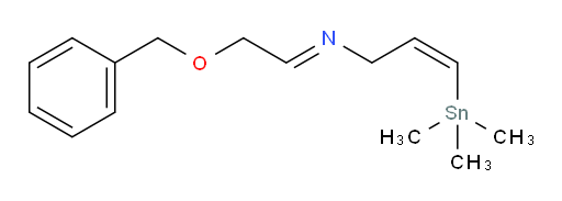 (2Z,NE)-N-(2-(benzyloxy)ethylidene)-3-(trimethylstannyl)prop-2-en-1-amine