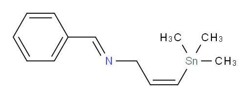 (2Z,NE)-N-benzylidene-3-(trimethylstannyl)prop-2-en-1-amine