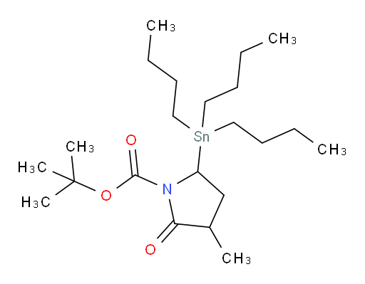叔丁基 3-甲基-2-氧代-5-(三丁基锡基)吡咯烷-1-甲酸酯